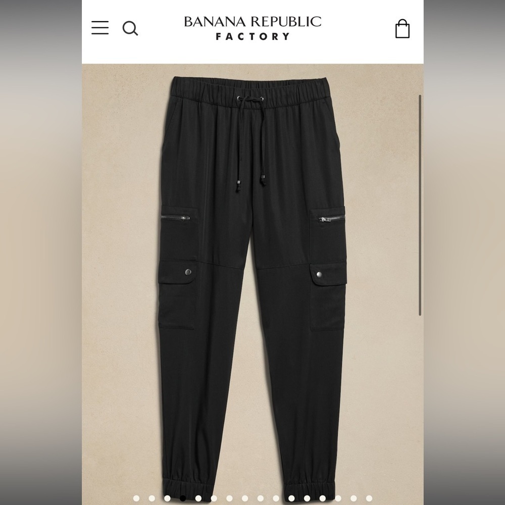 Blank tencel cargo pants